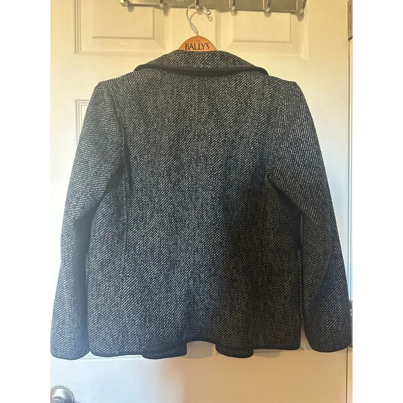 Lucky Brand Black Gray Tweed Professional Warm Button Jacket Women's S - Picture 4 of 4